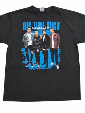 Big Time Rush Cant Get Enough Tour 2022 T Shirt‎ Mens XL Black Band Graphic Tee